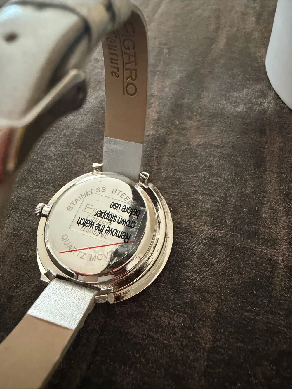 Silver Women's Crystal Bezel Quartz Watch